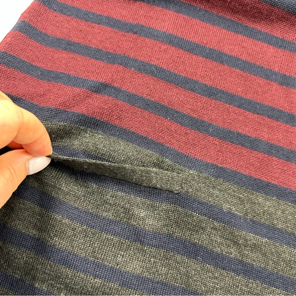 Talbots Striped Sweater Dress Women’s Small Long Sleeve Pockets Soft Wool Blend - Picture 7 of 10